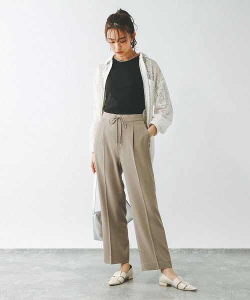 ストレートパンツ セール】ツータックワイドストレートパンツ（その他パンツ