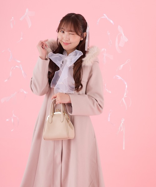 「apres jour」 ダッフルコート フリー ブラック レディース_画像4