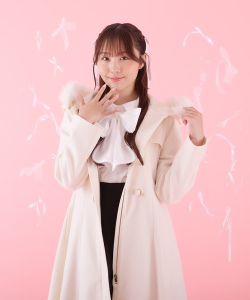 「apres jour」 ダッフルコート フリー ブラック レディース_画像5