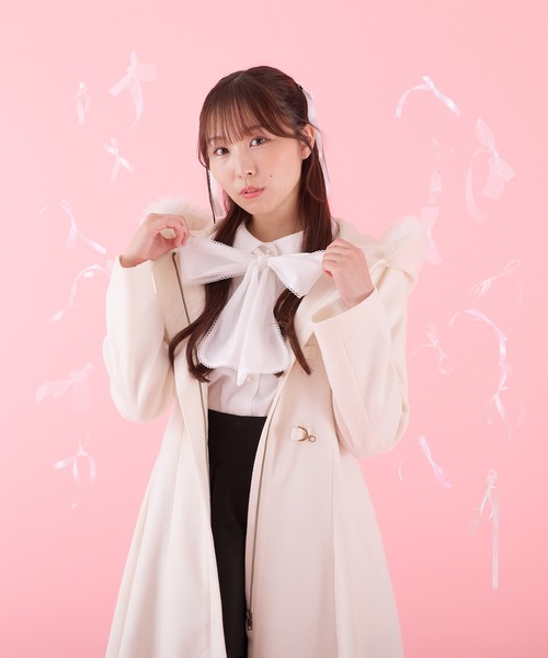 「apres jour」 ダッフルコート フリー ブラック レディース_画像6