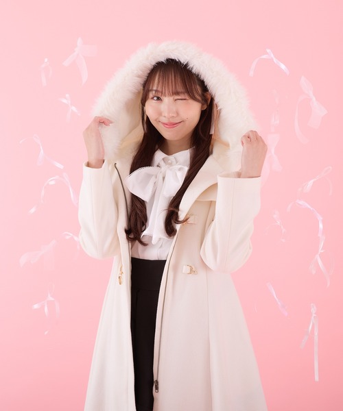 「apres jour」 ダッフルコート フリー ブラック レディース_画像7