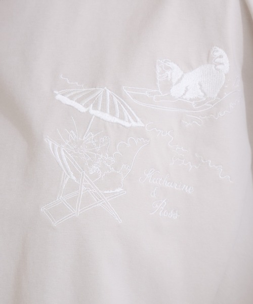 tシャツ 「KATHARINE ROSS」綿刺しゅうTシャツ レディース KATHARINE ROSS tシャツ 「KATHARINE ROSS」「キャサリンちゃん