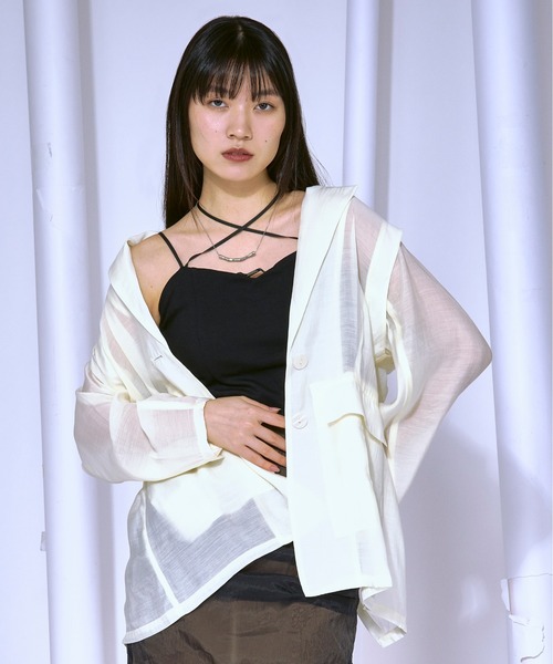 キャミソール BUTTON UP SMOCKING キャミソール ショッピングゴー shoppinggo チューブトップ キャミソール ベア