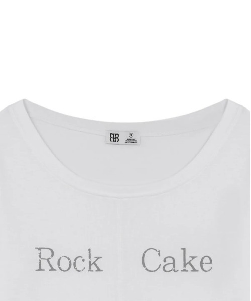 Tシャツ・カットソー ROCKCAKE Front Slit Long Sleeve Top Ivory ROCKCAKE tシャツ 「ROCK CAKE」Front Slit Long Sleeve Top
