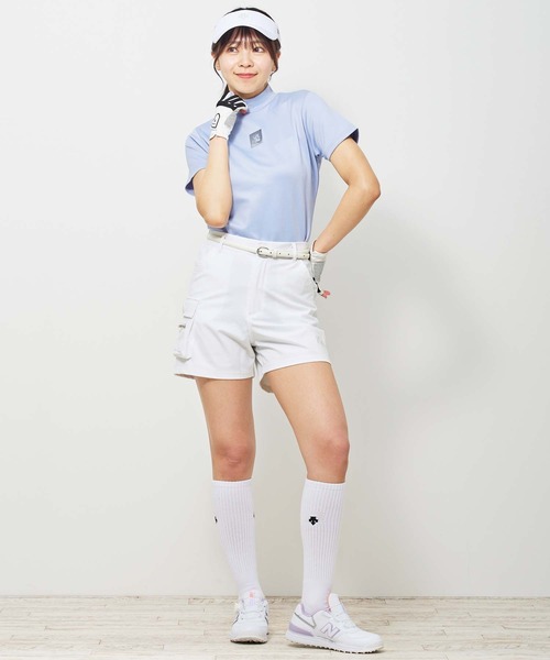 ゴルフウェア レディース用 ホワイト SM シャツとショートパンツセット 楽天市場】ゼクシィミックス xexymix ゴルフ ウェア レディース