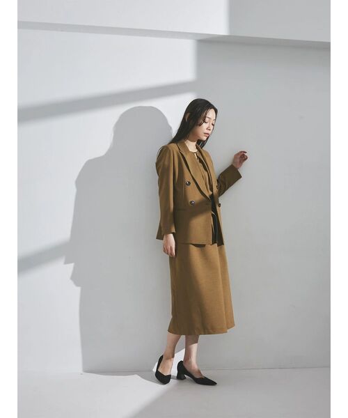 ブラウス シャツ フェイクリネンフロントバーブラウス レディース TONAL ブラウス シャツ フェイクリネンフロントバーブラウス