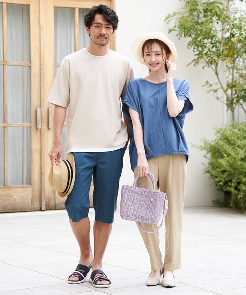 ikka（イッカ） ハーフパンツ パンツ 短パン 「親子コーデ」6.5分丈