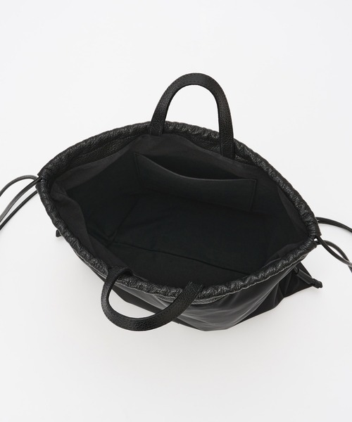 【さーさま専用】イアクッチ　アーゴ　ナップサック イアクッチ IACUCCI アーゴ ナップサック NYLON/CERVO （black