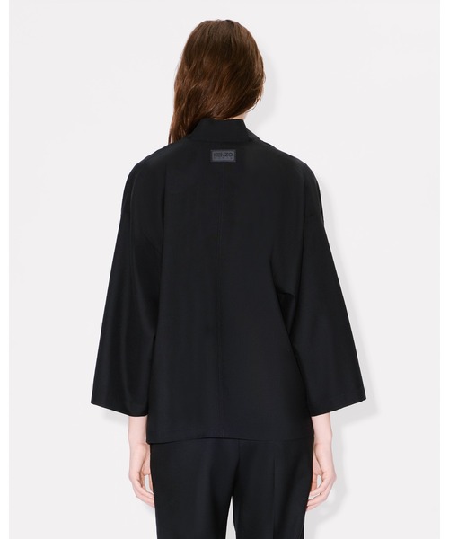 ジャケット テーラードジャケット バージン ウール KIMONO ジャケット レディースの画像