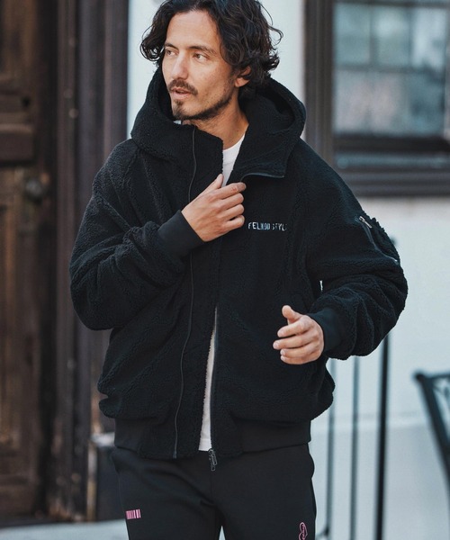 felkod（フィルコッド） ma1 ma-1 mj10790- Soft Boa Hooded MA-1 MA