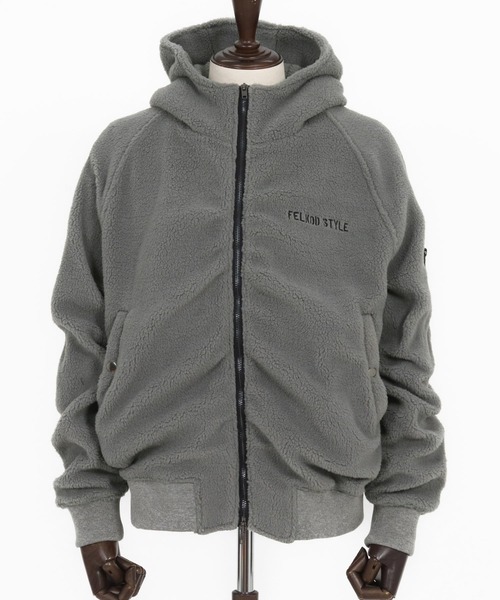 felkod（フィルコッド） ma1 ma-1 mj10790- Soft Boa Hooded MA-1 MA