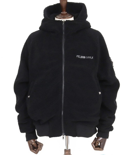 felkod（フィルコッド） ma1 ma-1 mj10790- Soft Boa Hooded MA-1 MA