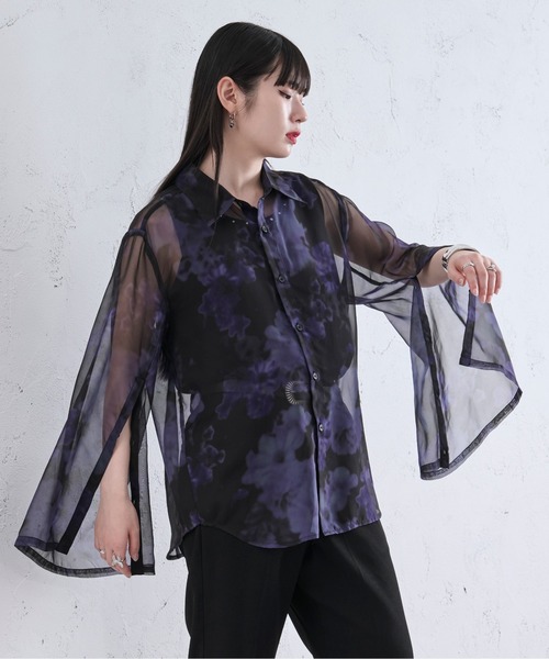 シアーシャツ（柄：花柄、フラワー）のおすすめ人気商品一覧