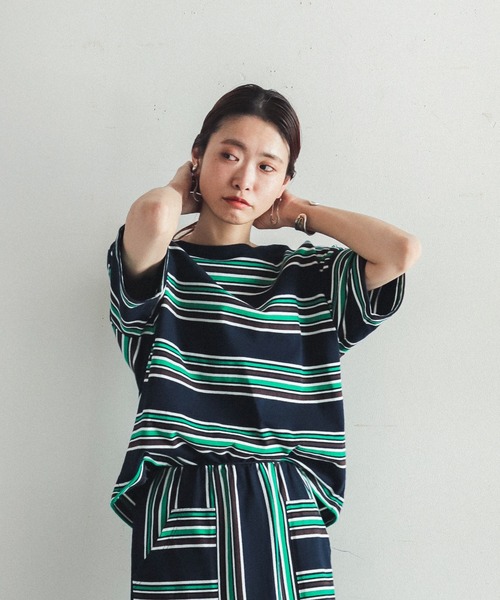 「FIL DE FER」 半袖Tシャツ FREE グリーン レディース