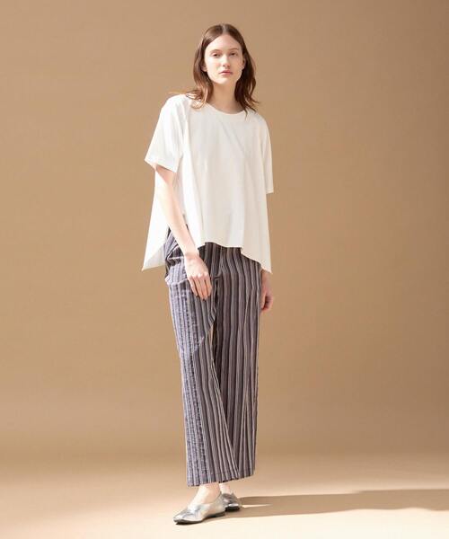 tシャツ 「LOURMARIN」フレアーヘムTシャツ レディース