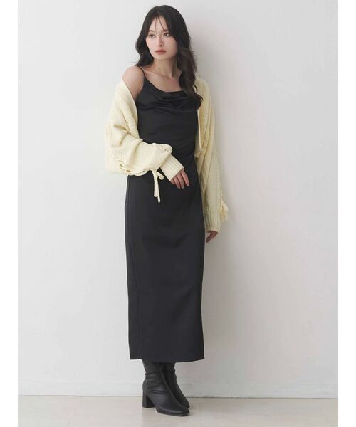 MERCURYDUO（マーキュリーデュオ） ワンピース サテンキャミナロー