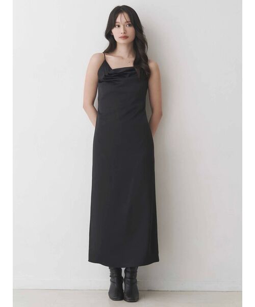 MERCURYDUO（マーキュリーデュオ） ワンピース サテンキャミナロー