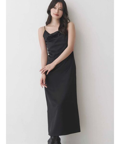 MERCURYDUO（マーキュリーデュオ） ワンピース サテンキャミナロー