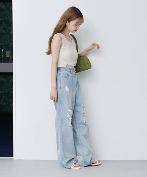 ブークレニットタンクトップ coen｜ブークレニットタンクトップ | Rakuten Fashion(楽天