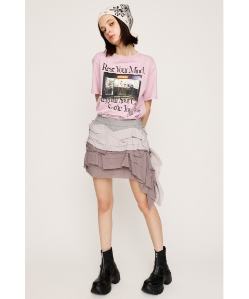 SLY（スライ） スカート FRILL DRAPE SKORT フリル ドレープ スコート