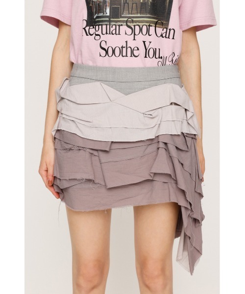 SLY（スライ） スカート FRILL DRAPE SKORT フリル ドレープ スコート