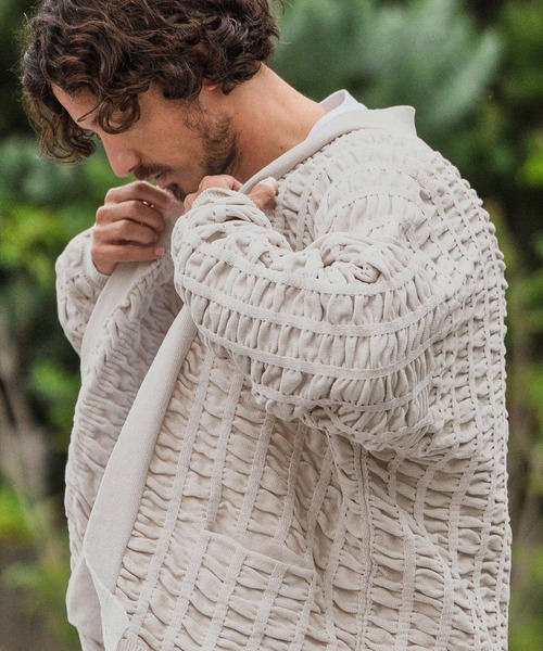 【新品未使用】MARNO Mila knit shirt カーディガン EMMA CLOTHES（エマクローズ） カーディガン ミラノリブ コンフォート