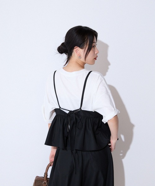 JEANASIS バックリボンギャザーキャミ JEANASIS｜SET UP対応/バックリボンギャザーキャミ | Rakuten