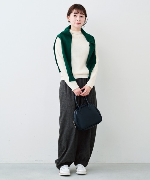 「Sunny clouds」 イージーパンツ 3L ブラック系その他 レディース_画像8