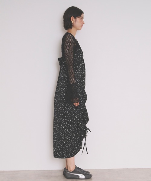 loin nuit ワンピース flower lace cami onepiece / フラワーレース
