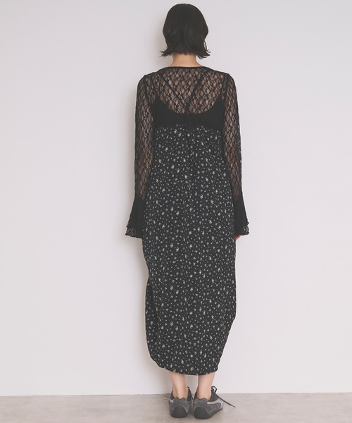 loin nuit ワンピース flower lace cami onepiece / フラワーレース