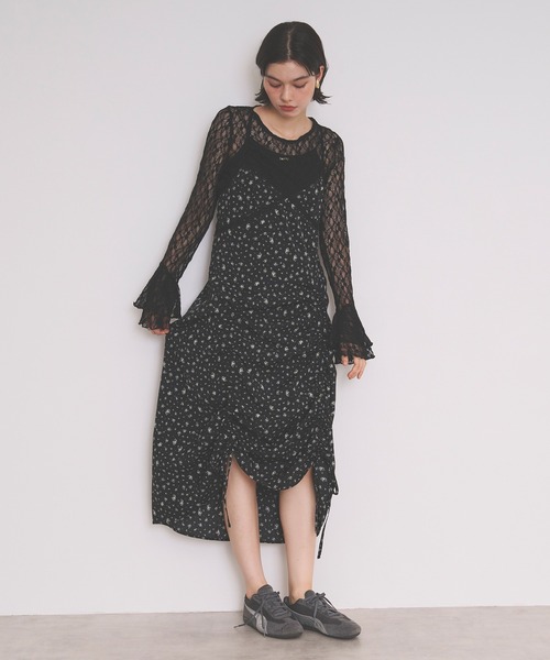 ワンピース ollun flower lace cami set dress loin nuit ワンピース flower lace cami onepiece / フラワーレース