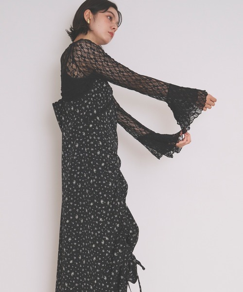 loin nuit ワンピース flower lace cami onepiece / フラワーレース