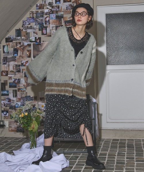 loin nuit ワンピース flower lace cami onepiece / フラワーレース