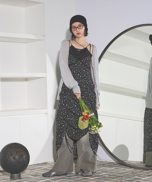 loin nuit ワンピース flower lace cami onepiece / フラワーレース