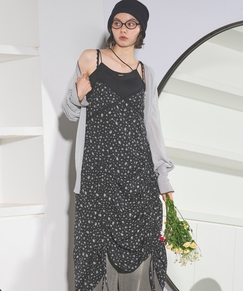 loin nuit ワンピース flower lace cami onepiece / フラワーレース