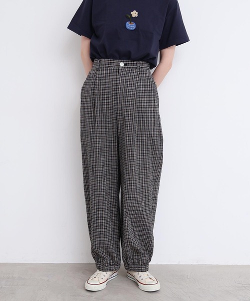 l'atelier du savon（アトリエドゥサボン） パンツ やさしいチェック