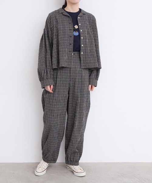 l'atelier du savon（アトリエドゥサボン） パンツ やさしいチェック