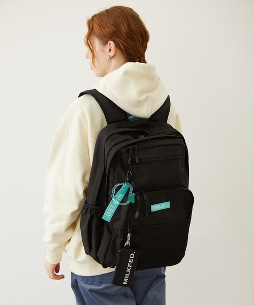 デイバック リュック 「23L」W ZIP BACKPACK LtGREEN「PC収納可・A4サイズ・WEB限定」 レディース メンズの画像