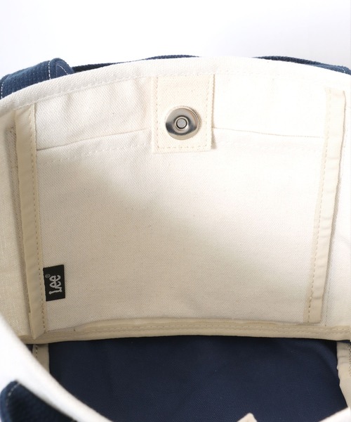 Lee（リー） トートバッグ パッチワーク デニムロゴ ミニキャンバス