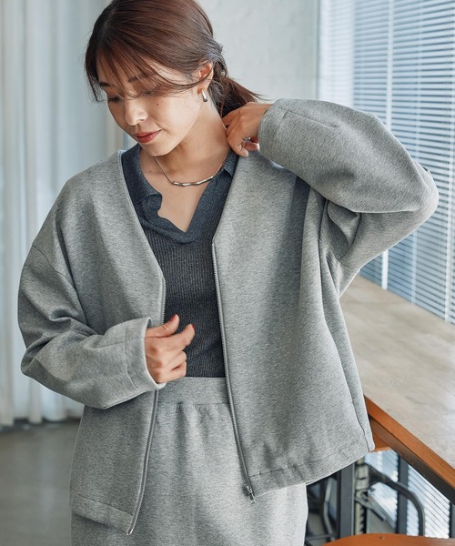 FOUND GOOD ブルゾン アウター ダンボールZIPブルゾン レディース