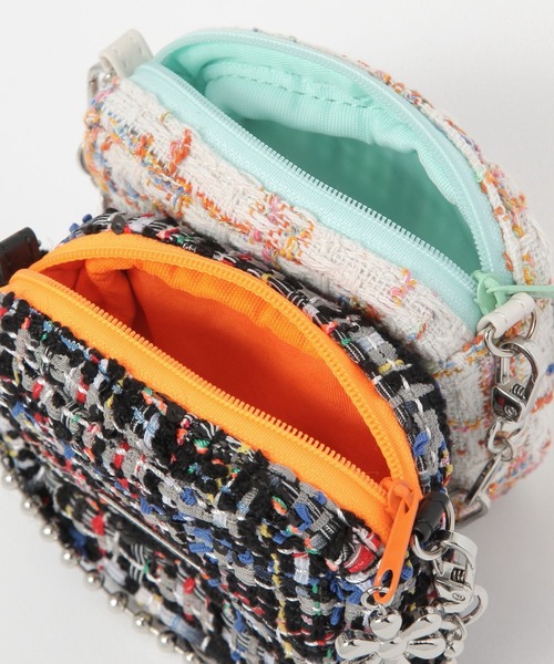 niko and…（ニコアンド） チャーム ツイードBAGチャーム レディース