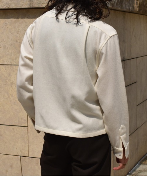 Noen（ノエン） シャツ ウールオープンカラーシャツ メンズ : ZOZOTOWN