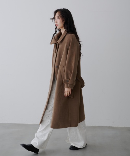 NUJOH ステンカラーコート コート Long Over Coat / ロングオーバー