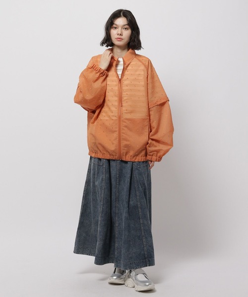 niko and…（ニコアンド） ジップアップブルゾン FREE ベージュ