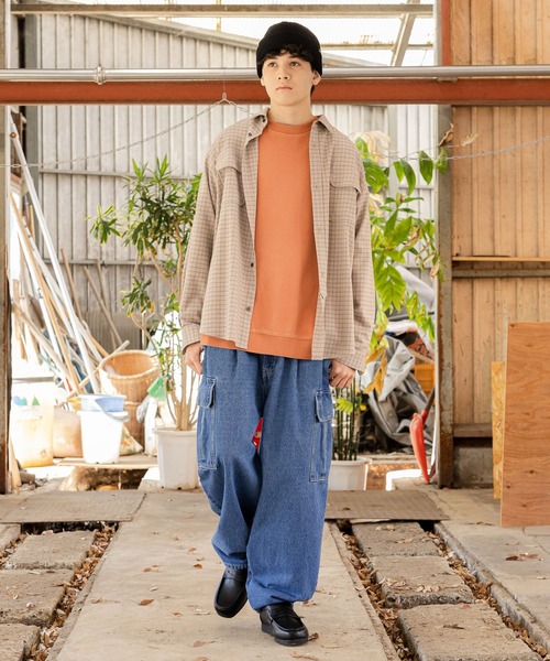 [niko and...] Denim укороченные брюки LARGE черный мужской 
