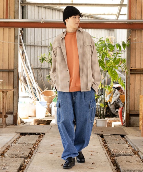[niko and...] Denim укороченные брюки LARGE черный мужской 