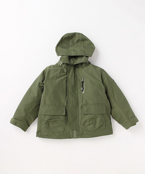 「X-girl Stages」 「KIDS」マウンテンパーカー 90cm ネイビー キッズ_画像4