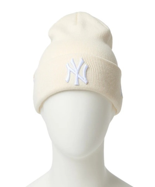 NEW ERA ニューエラ ニット帽　(ホワイト) NEW ERA（ニューエラ） ニット帽 無地 折り返し深め : ONSPOTZ Yahoo
