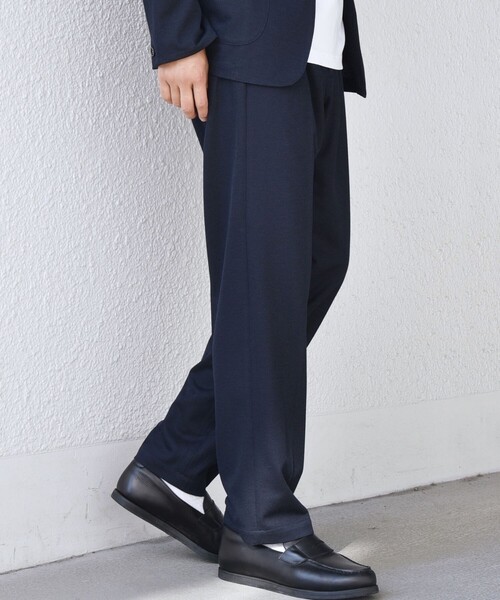 【ネイビー】HIGH STREET∴トライアングルジャカードイージーパンツ ハイストリート HIGH STREET HIGH STREET∴トライアングルジャカード