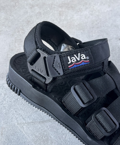 「Java」 フラットサンダル 24.0cm ブラック レディース_画像8
